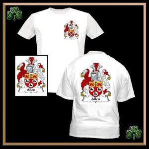 Irish Coat Of Arms Front & Back T-Shirt - All Names