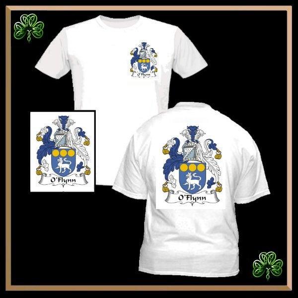 Irish Coat Of Arms Front & Back T-Shirt - All Names