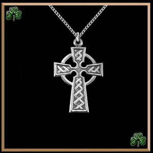 Celtic Double Sided Cross Pendant Sterling Silver