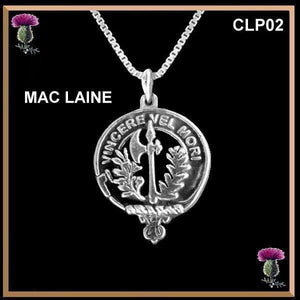 MacLaine  Clan Crest Scottish Pendant CLP02