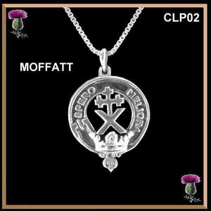 Moffatt Clan Crest  Scottish Pendant, Scottish Necklace CLP02