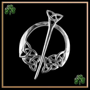 Penannular Brooch, Shawl Pin, Triskele, Celtic Knot