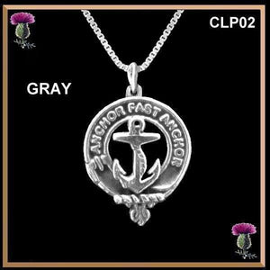 Gray Clan Crest Scottish   Pendant CLP02