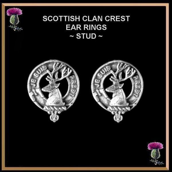 Scottish Clan Crest Stud Earrings - All Clans