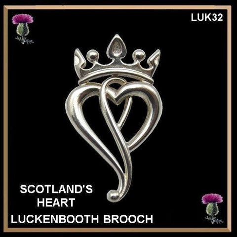 Scotland's Heart Luckenbooth Brooch - Sterling Silver