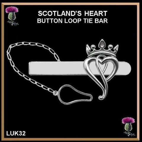 Scotland's Heart Luckenbooth Tie Bar - Sterling Silver