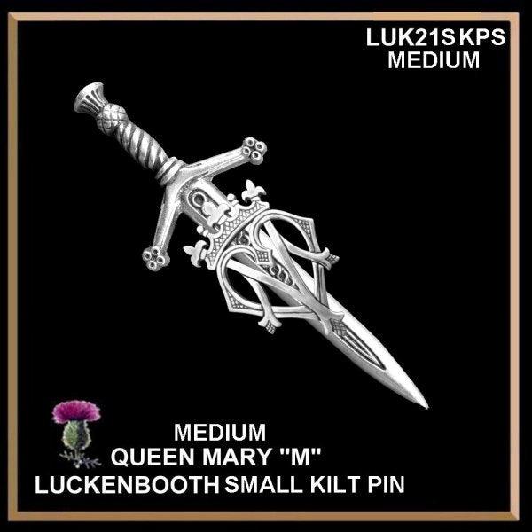 Queen Mary "M" Medium Luckenbooth Small Kilt Pin