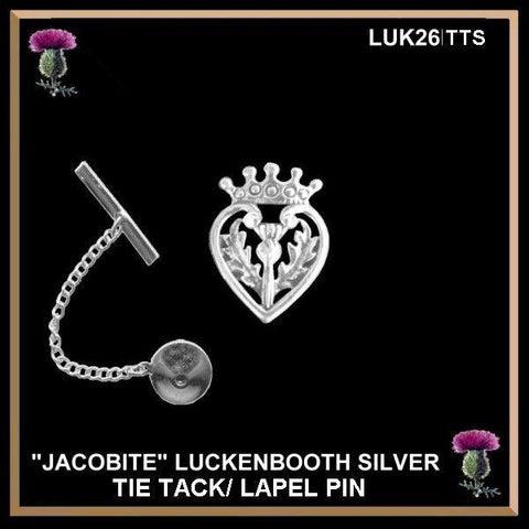 Jacobite Scottish Luckenbooth Thistle Tie Tack