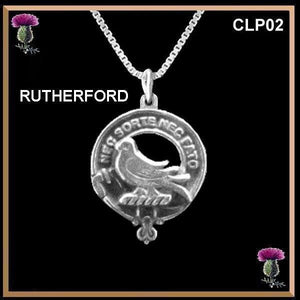 Rutherford Clan Crest Scottish Pendant  CLP02