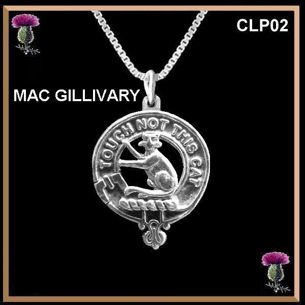 MacGillivray Clan Crest Scottish Pendant  CLP02