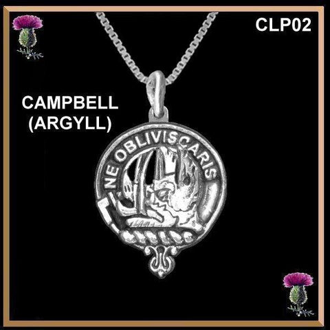 Campbell Argyll  Clan Crest Scottish Pendant CLP02