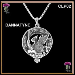 Bannatyne Clan Crest Scottish Pendant  CLP02