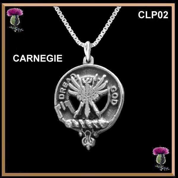 Carnegie Clan Crest Scottish Pendant  CLP02