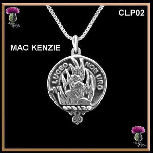 MacKenzie  Clan Crest Scottish Pendant CLP02