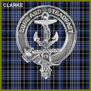Clarke Clan Crest Scottish Cap Badge CB02