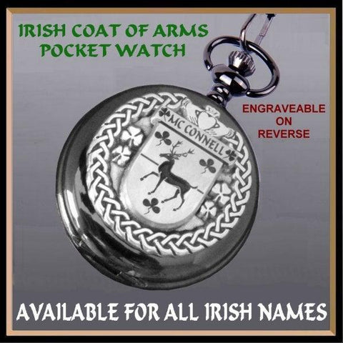 Irish Claddagh Coat of Arms Watch Sterling Silver