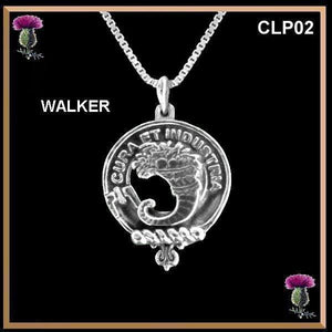 Walker  Clan Crest Scottish Pendant CLP02