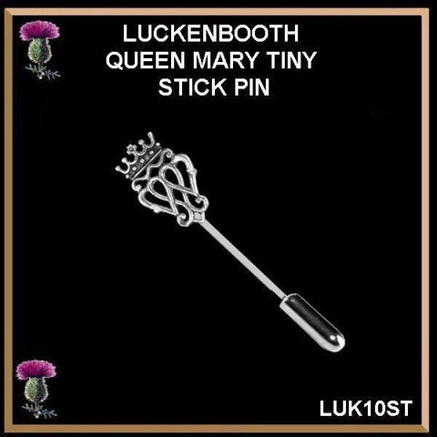 Queen Mary Stick Pin, Sterling Silver