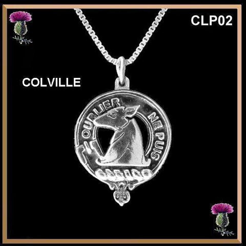Colville  Clan Crest Scottish Pendant CLP02