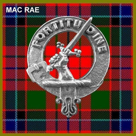 MacRae Clan Crest Scottish Pewter Cap Badge CB01