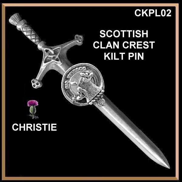 Christie Clan Crest Kilt Pin, Scottish Pin ~ CKP02