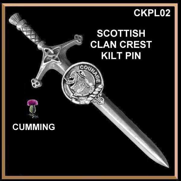 Cumming Clan Crest Kilt Pin, Scottish Pin ~ CKP02