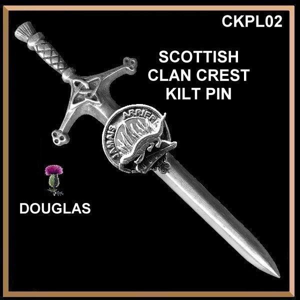 Douglas Clan Crest Kilt Pin, Scottish Pin ~ CKP02