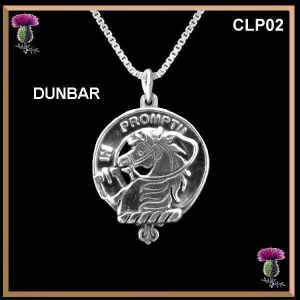 Dunbar  Clan Crest Scottish Pendant CLP02