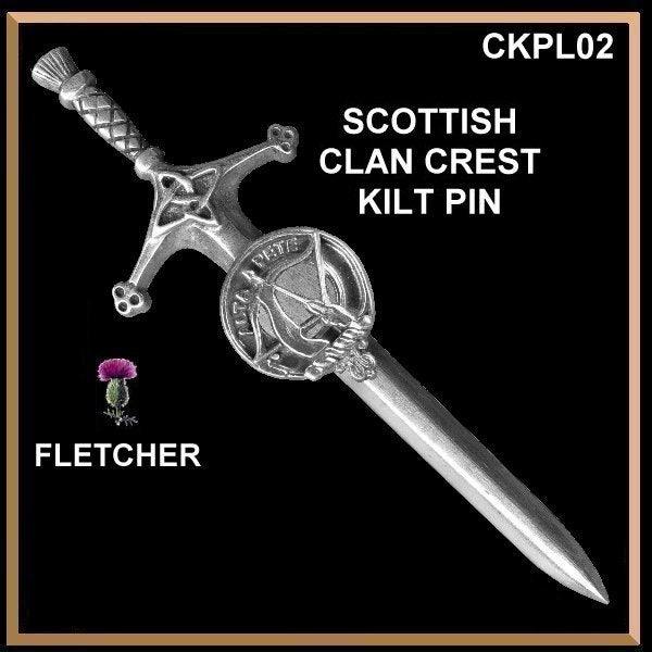 Fletcher Clan Crest Kilt Pin, Scottish Pin ~ CKP02