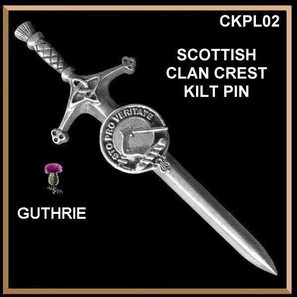 Guthrie Clan Crest Kilt Pin, Scottish Pin ~ CKP02