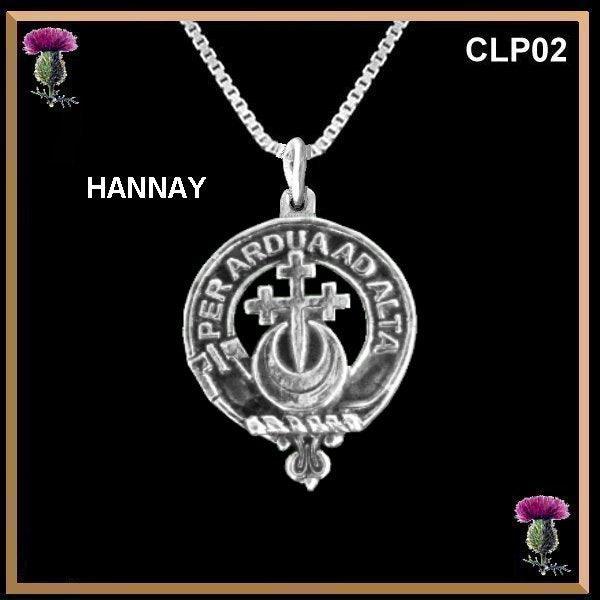 Hannay  Clan Crest Scottish Pendant CLP02