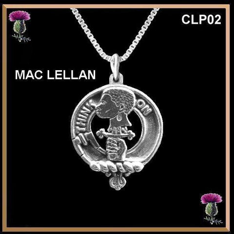 MacLellan  Clan Crest Scottish Pendant CLP02