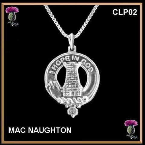 MacNaughton  Clan Crest Scottish Pendant CLP02