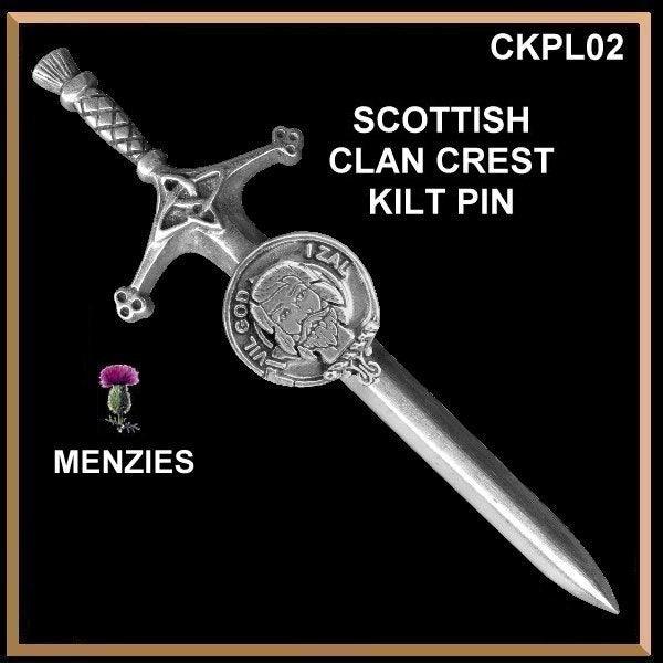 Menzies Clan Crest Kilt Pin, Scottish Pin ~ CKP02