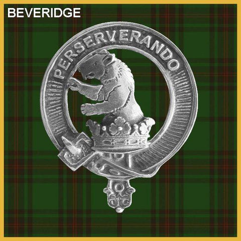 Beveridge Clan Crest Scottish Cap Badge CB02