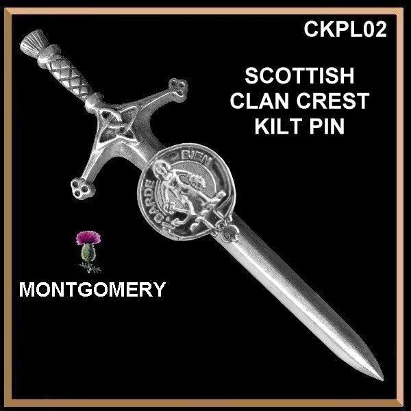Montgomery Clan Crest Kilt Pin, Scottish Pin ~ CKP02
