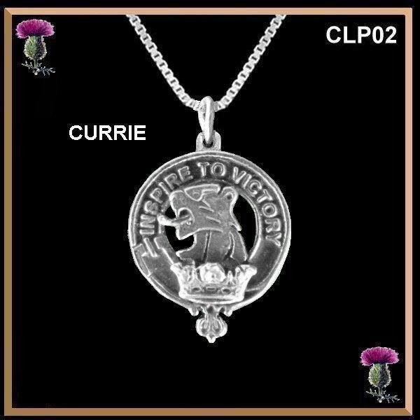 Currie  Clan Crest Scottish Pendant CLP02