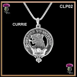 Currie  Clan Crest Scottish Pendant CLP02