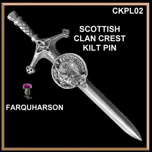 Farquharson Clan Crest Kilt Pin, Scottish Pin ~ CKP02