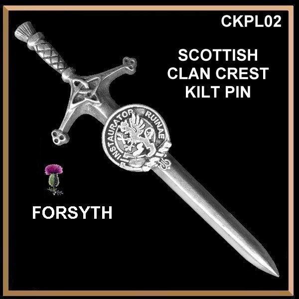 Forsyth Clan Crest Kilt Pin, Scottish Pin ~ CKP02