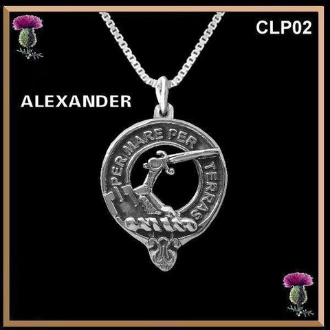 Alexander Clan Crest Scottish Pendant  CLP02