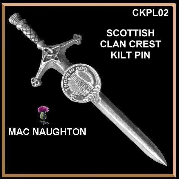 MacNaughton Clan Crest Kilt Pin, Scottish Pin ~ CKP02